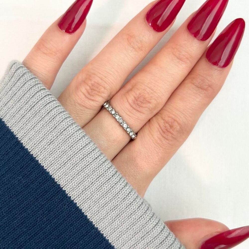 Vintage Inspired Luxury Silver Tone Ring